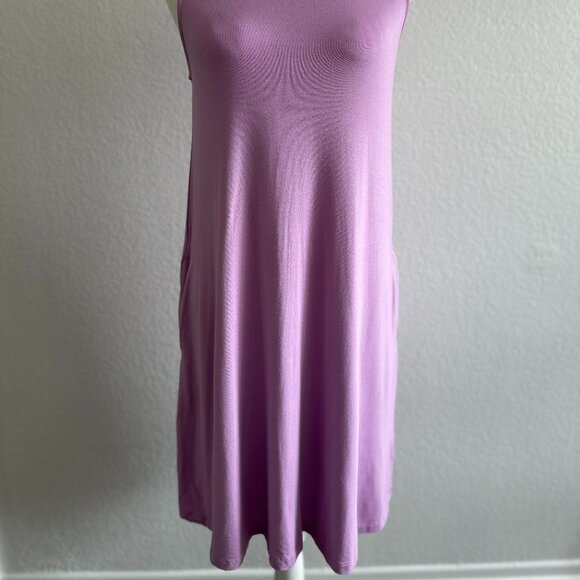 Time and Tru Women's Lilac Sleeveless Knit Swing Dress - Small - Picture 2 of 9